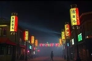 《季风过境》封面：被风吹斜的雨帘与屋檐